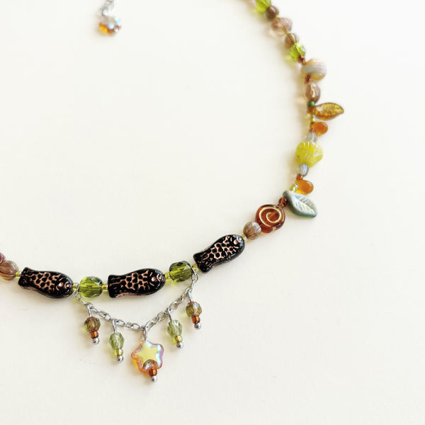 Forest stream necklace