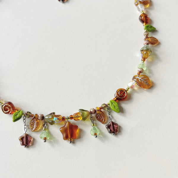 Brown star necklace