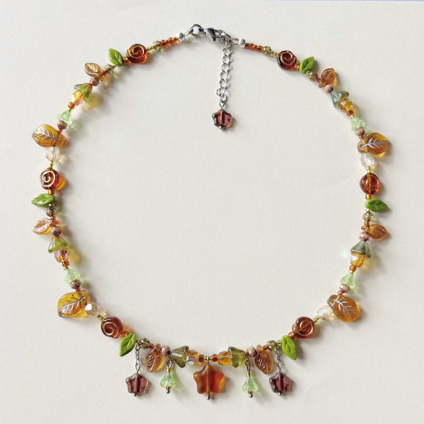 Brown star necklace