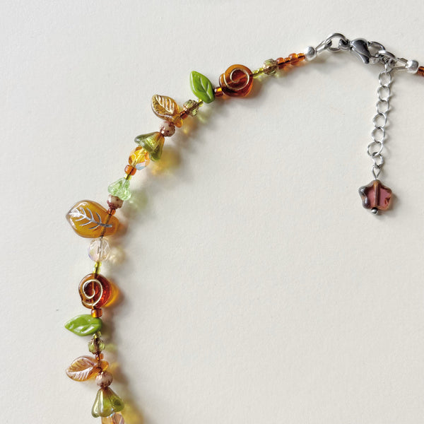 Brown star necklace