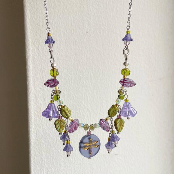 Twilight dragonfly necklace