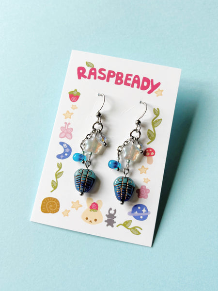 Trilobite earrings