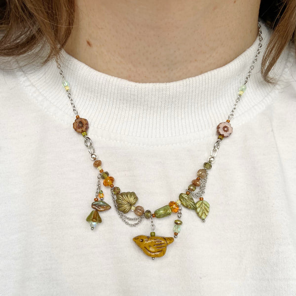 Goldfinch necklace