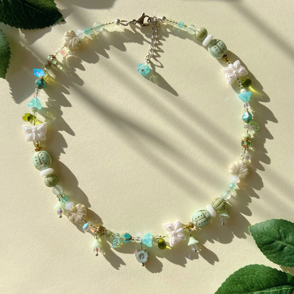 Blue morning necklace