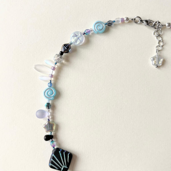 Moonlit pond necklace