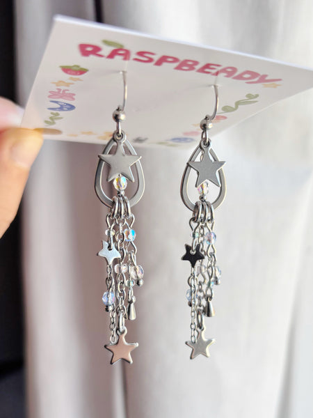 Meteor shower earrings