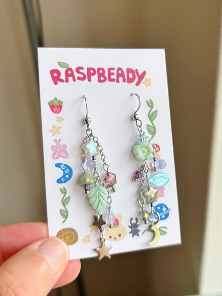 Twilight forest earrings