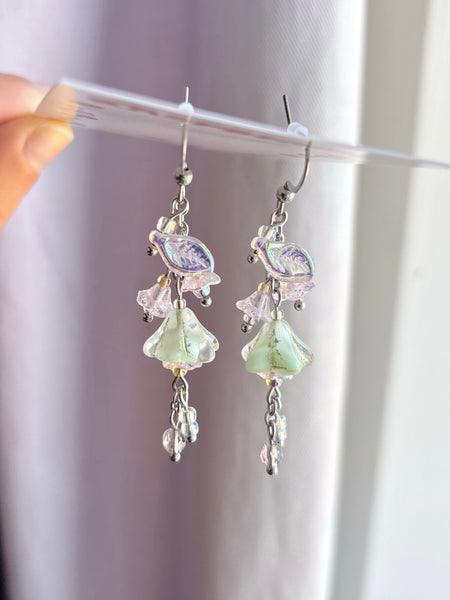 Dog-rose earrings