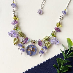 Twilight dragonfly necklace