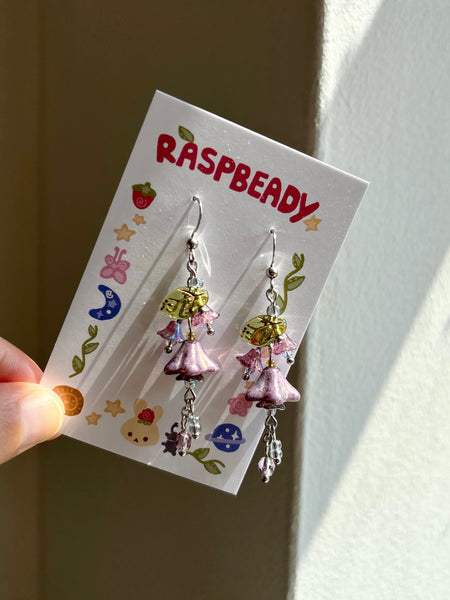Violet earrings
