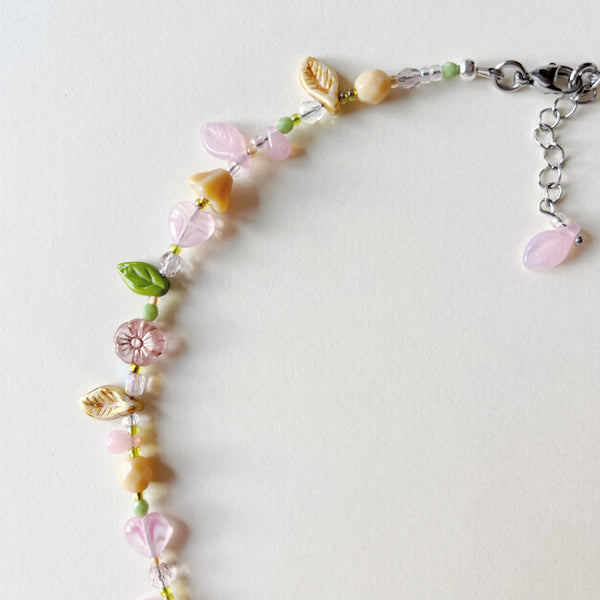 Blush petal necklace
