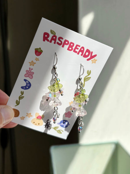 Morning glory earrings