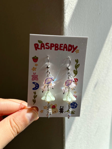 Dog-rose earrings