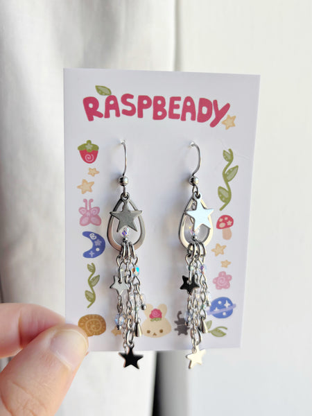Meteor shower earrings