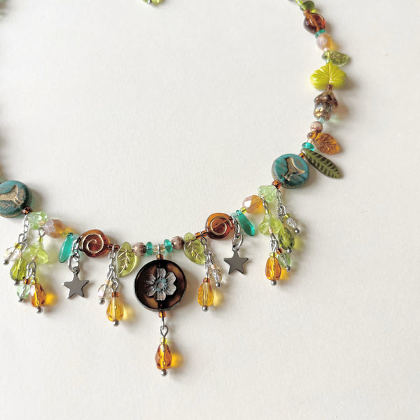 Natural world necklace