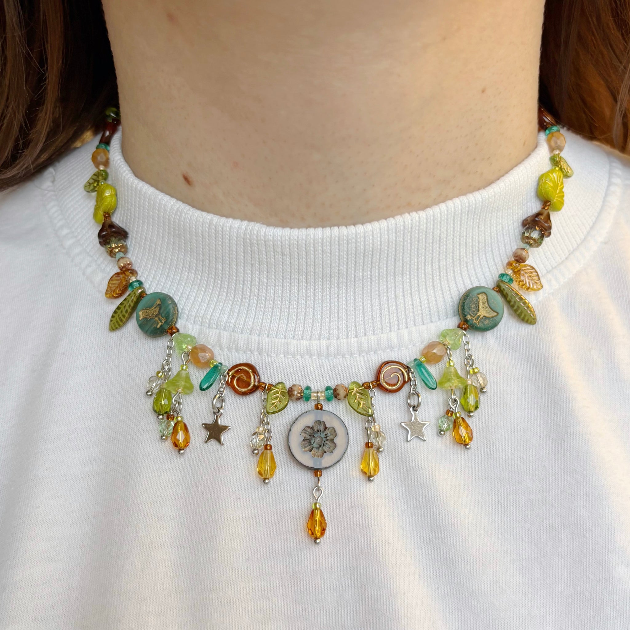 Natural world necklace