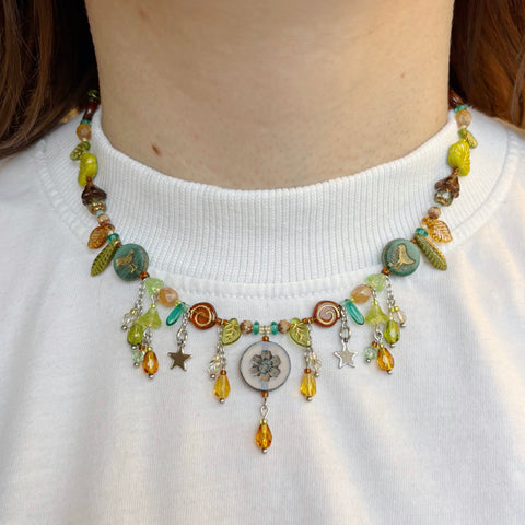 Natural world necklace