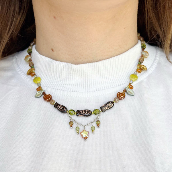 Forest stream necklace