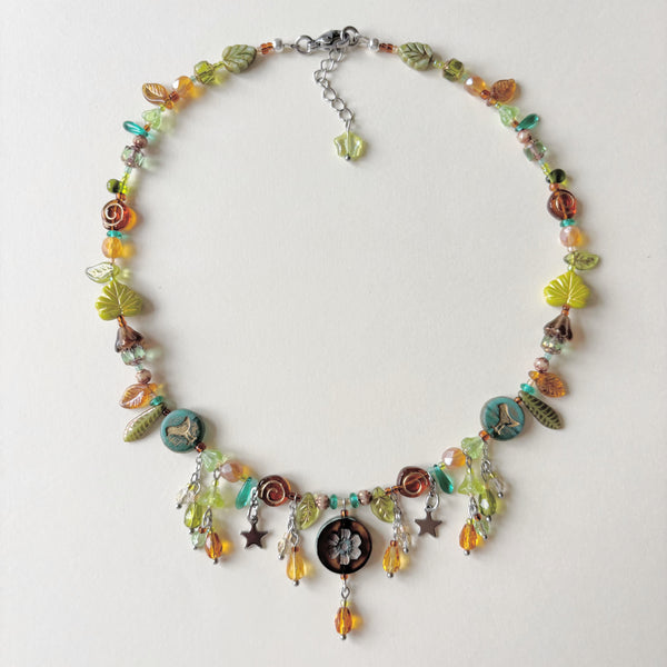 Natural world necklace