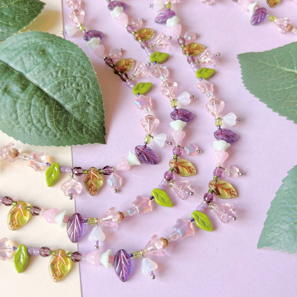 Flower garden necklace
