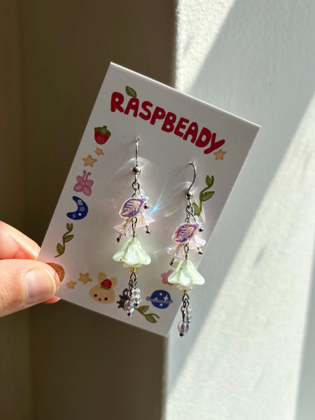 Dog-rose earrings