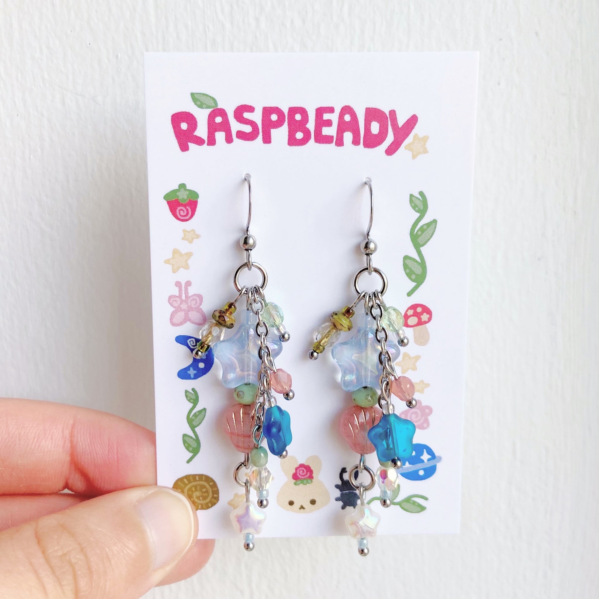 Sea foam earrings