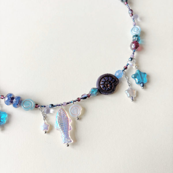 Milky way fish necklace
