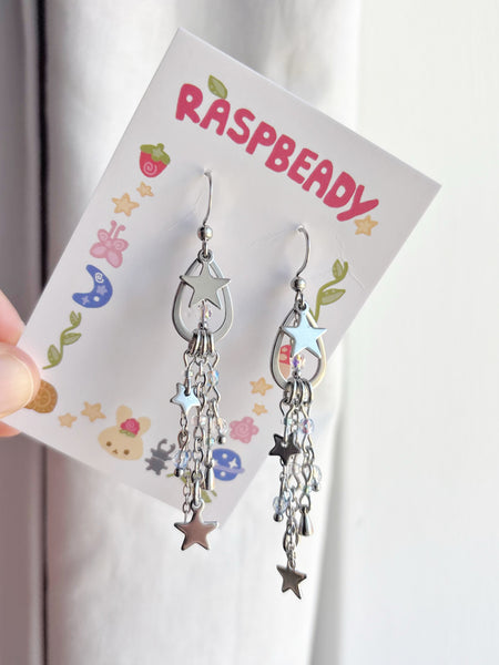 Meteor shower earrings