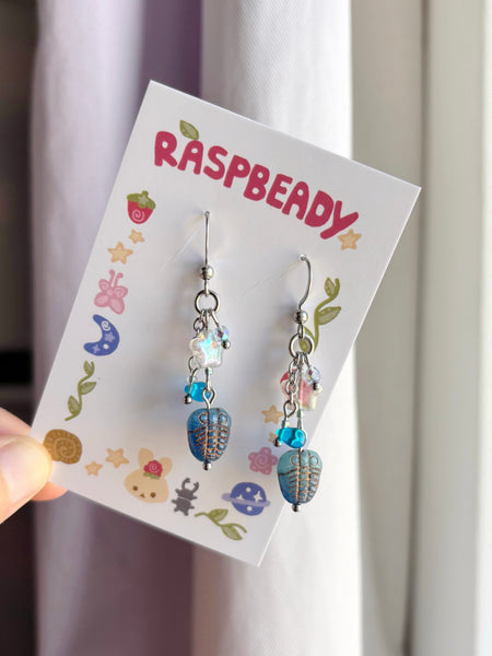 Trilobite earrings