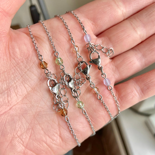 Pendant necklaces - forest set