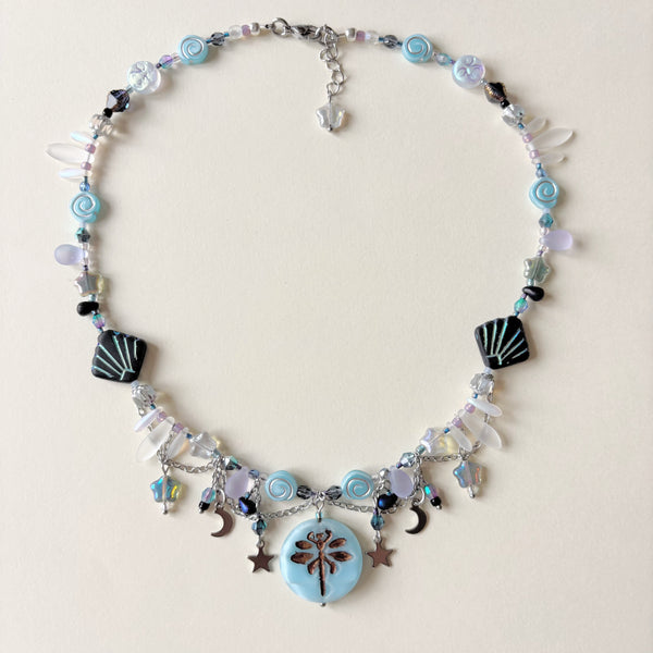 Moonlit pond necklace