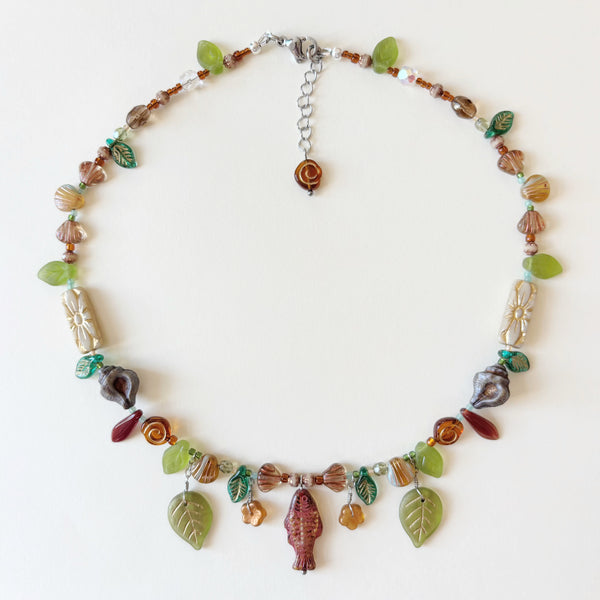 Brown trout necklace