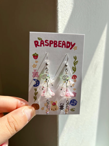 Morning glory earrings