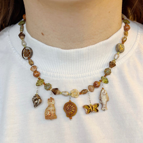 Museum exhibit necklace