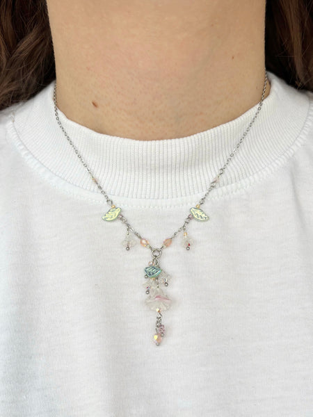Morning glory necklace