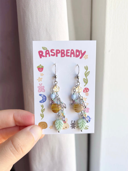 Pastel shell earrings