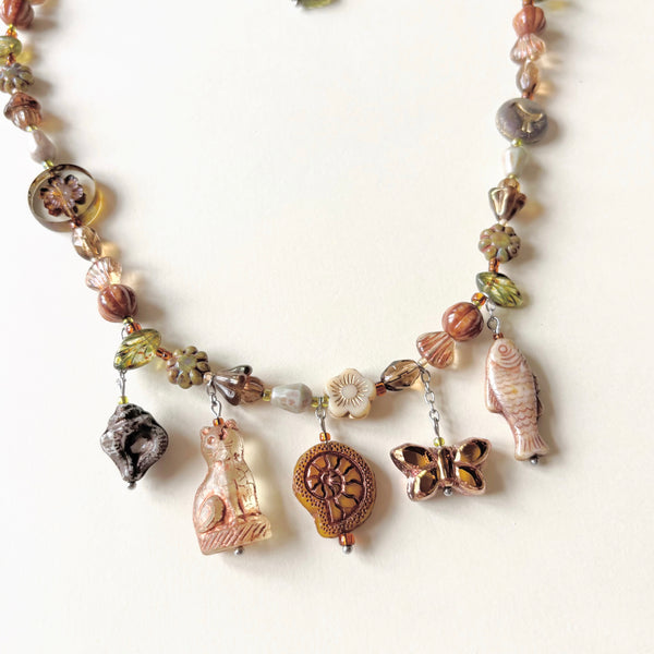 Museum exhibit necklace