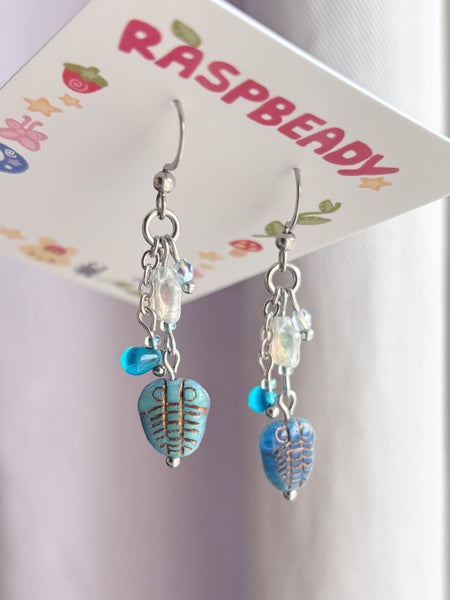 Trilobite earrings