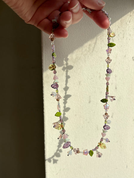 Flower garden necklace
