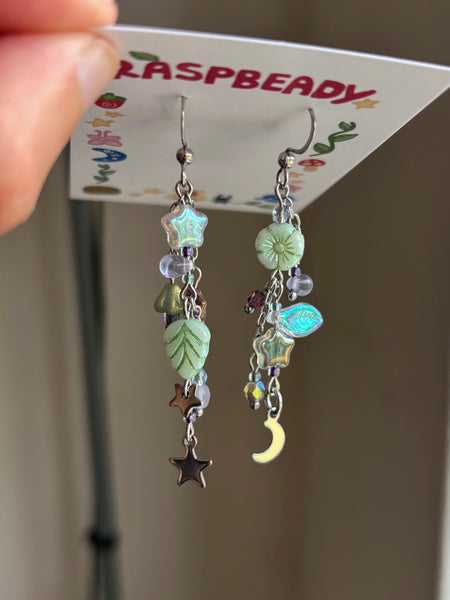 Twilight forest earrings