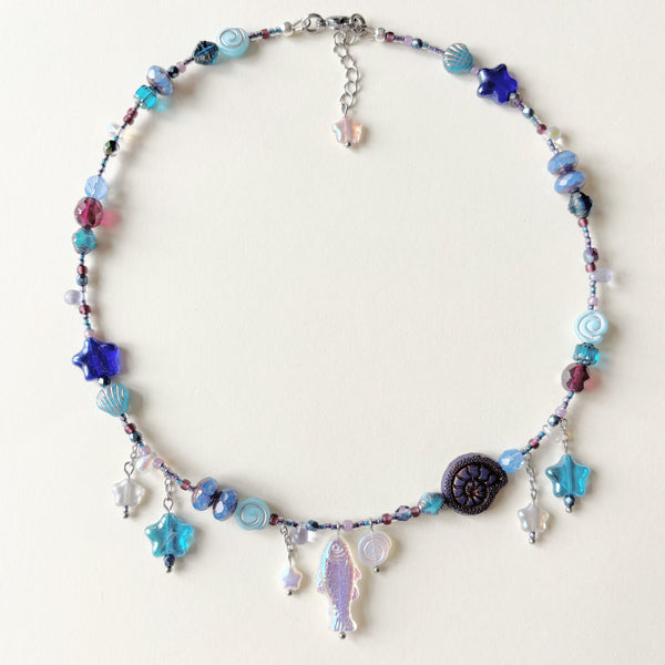 Milky way fish necklace