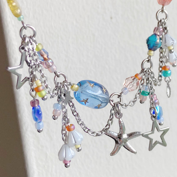 Starfish bubble necklace