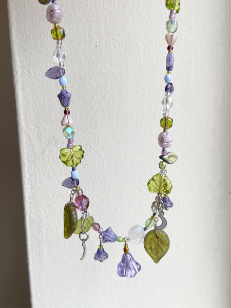 Violet meadow necklace