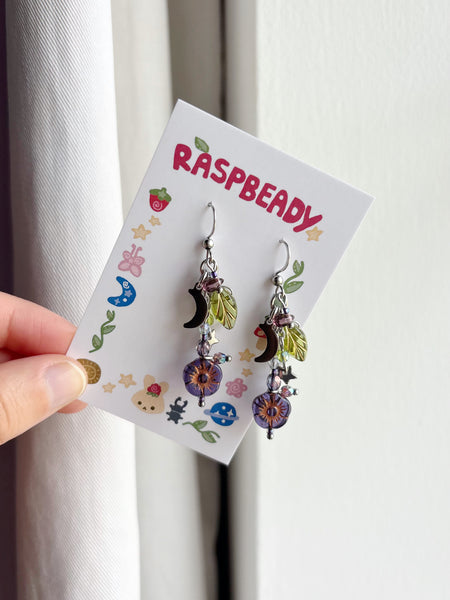Violet earrings