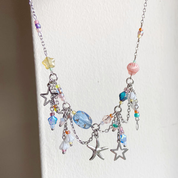 Starfish bubble necklace