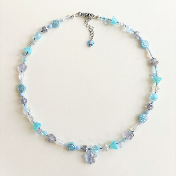 Blue star necklace