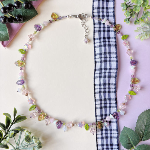 Flower garden necklace