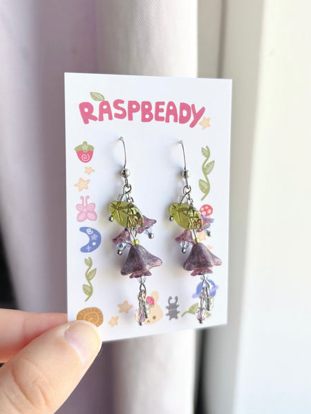 Violet earrings
