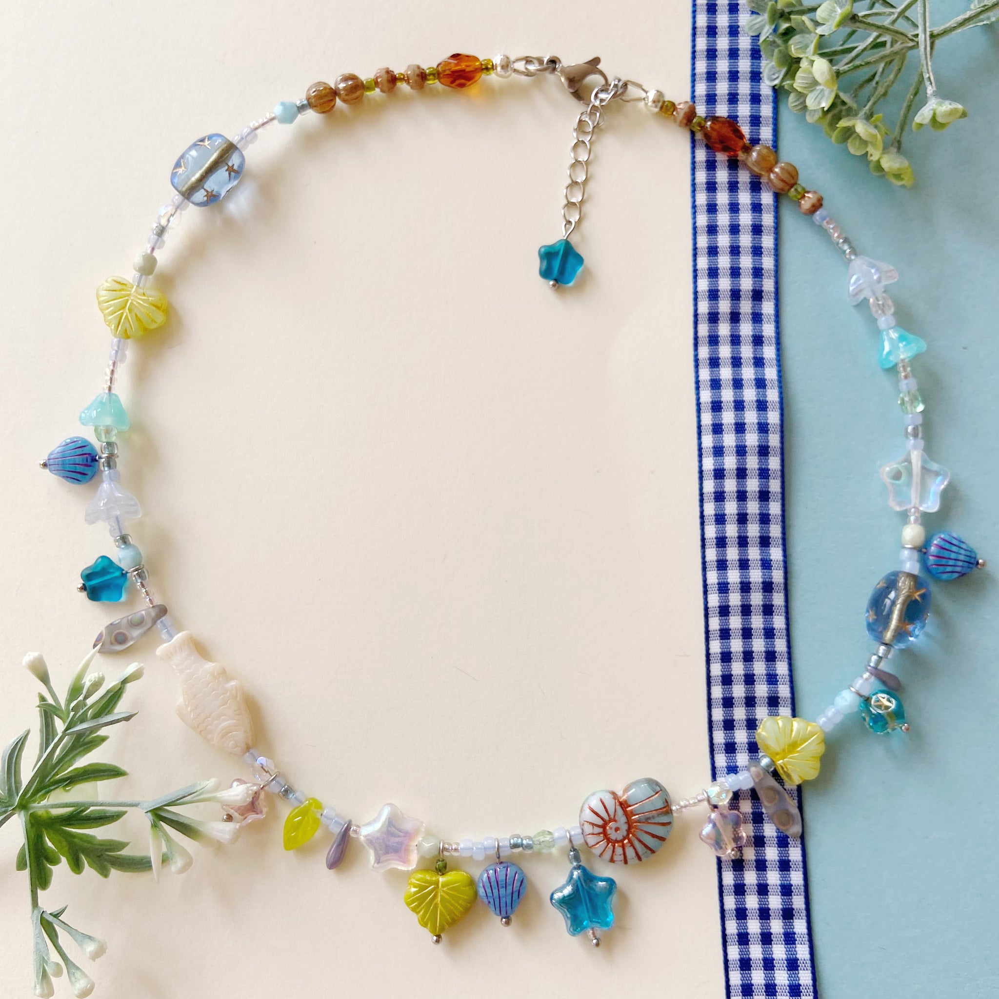 Beachcombing necklace