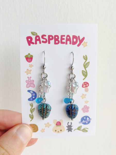 Trilobite earrings